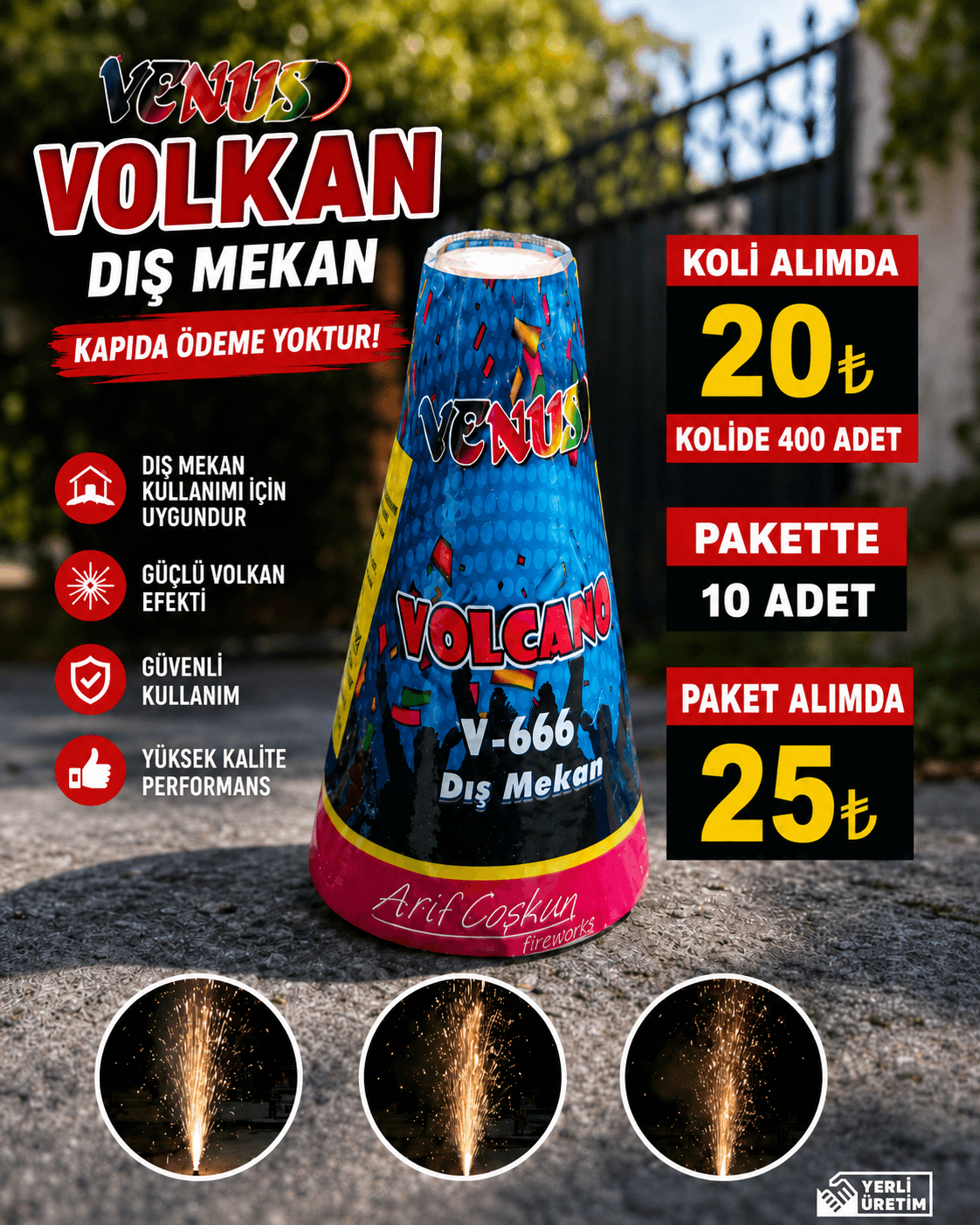 Düğün dış mekan volkan çeşitleri - renkli volkanlar
